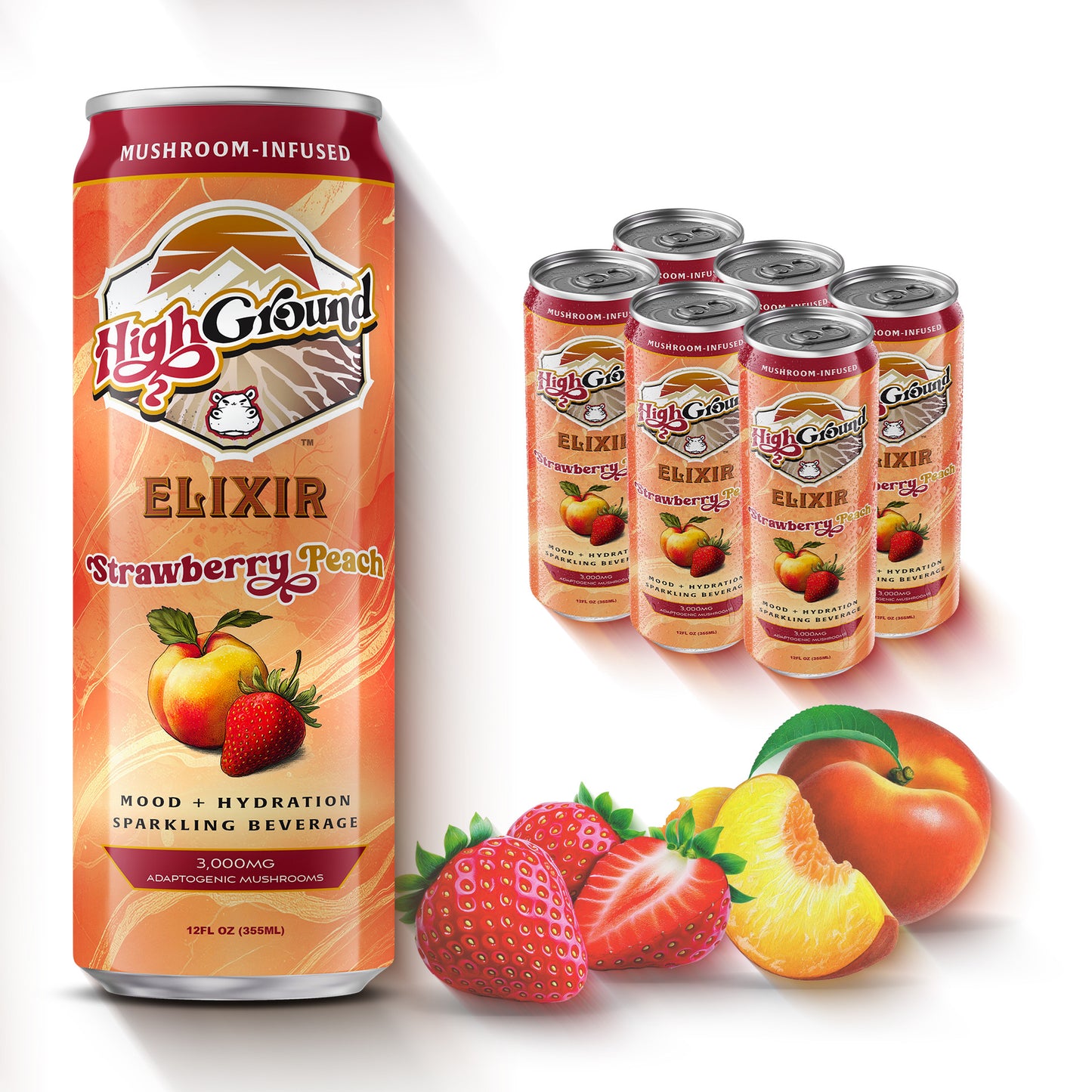 Strawberry Peach - single can