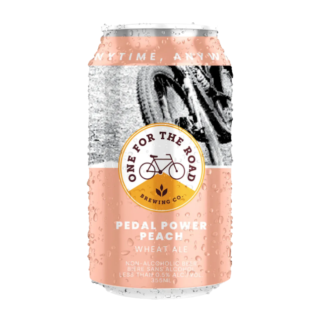 Pedal Power Peach Wheat Ale: 6-pack