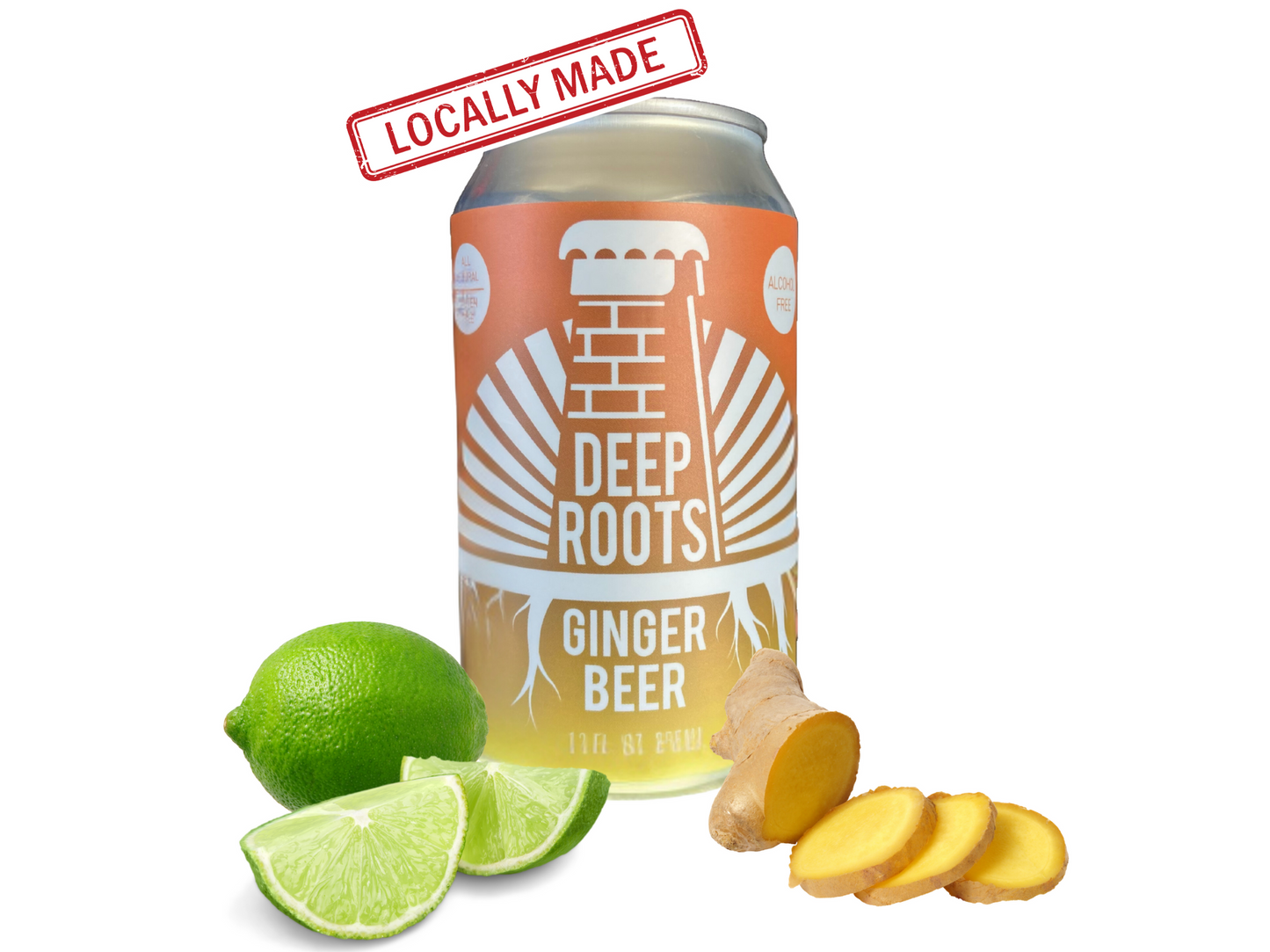 Deep Roots Alcohol Free Ginger Beer.