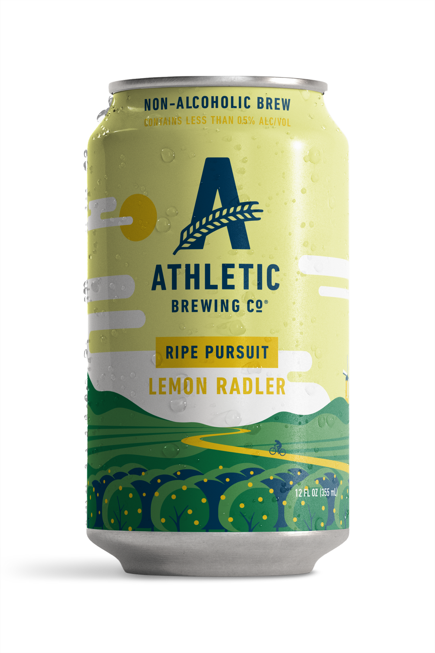 12 ounce can of Athletic Ripe Pursuit non-alcoholic beer.