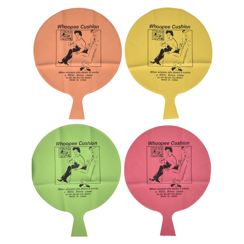 (T) 8" WHOOPEE CUSHION ASST COLORS 24CT